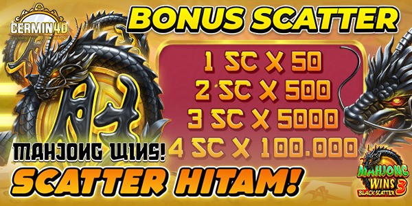 Scatter Hitam Spin Mulai 200 Perak